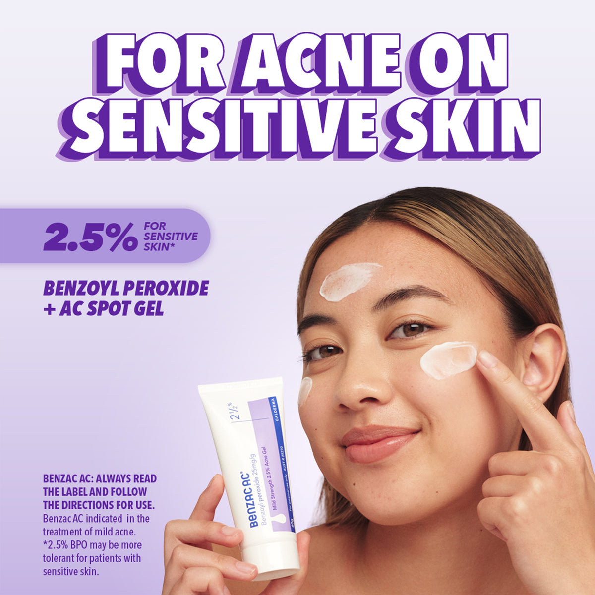 Benzac AC Mild Strength 2.5% Acne Gel 60g, Acne Treatment