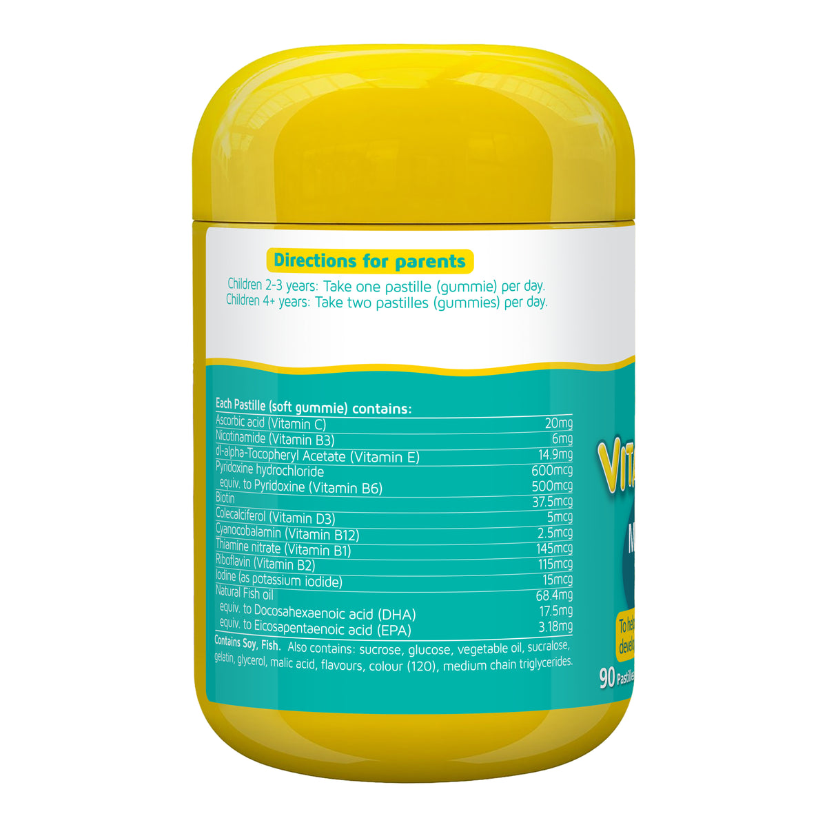 Nature's Way Kids Smart Vita Gummies Omega-3 + Multi 90