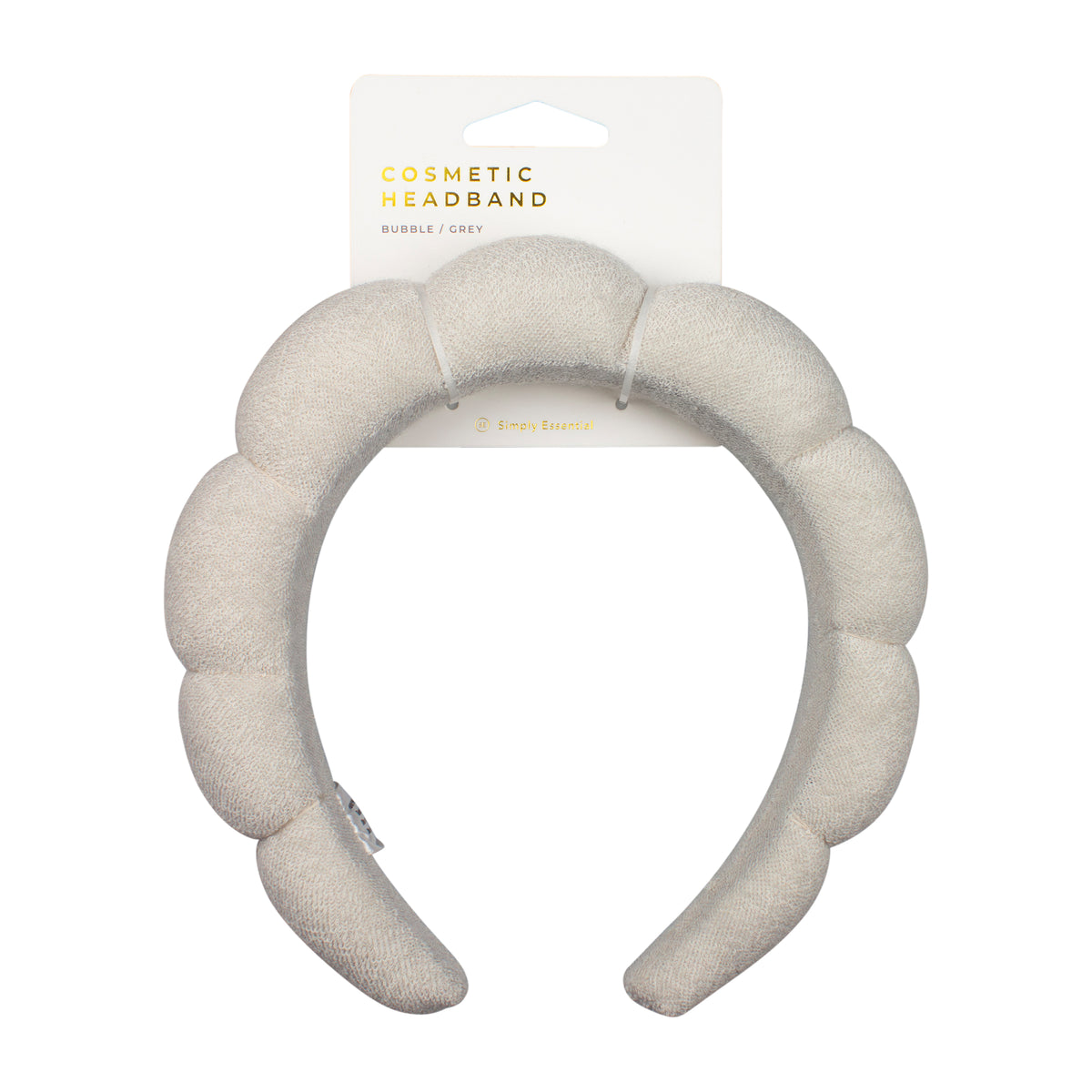 Simply Essential Cosmetic Headband Bubble Grey