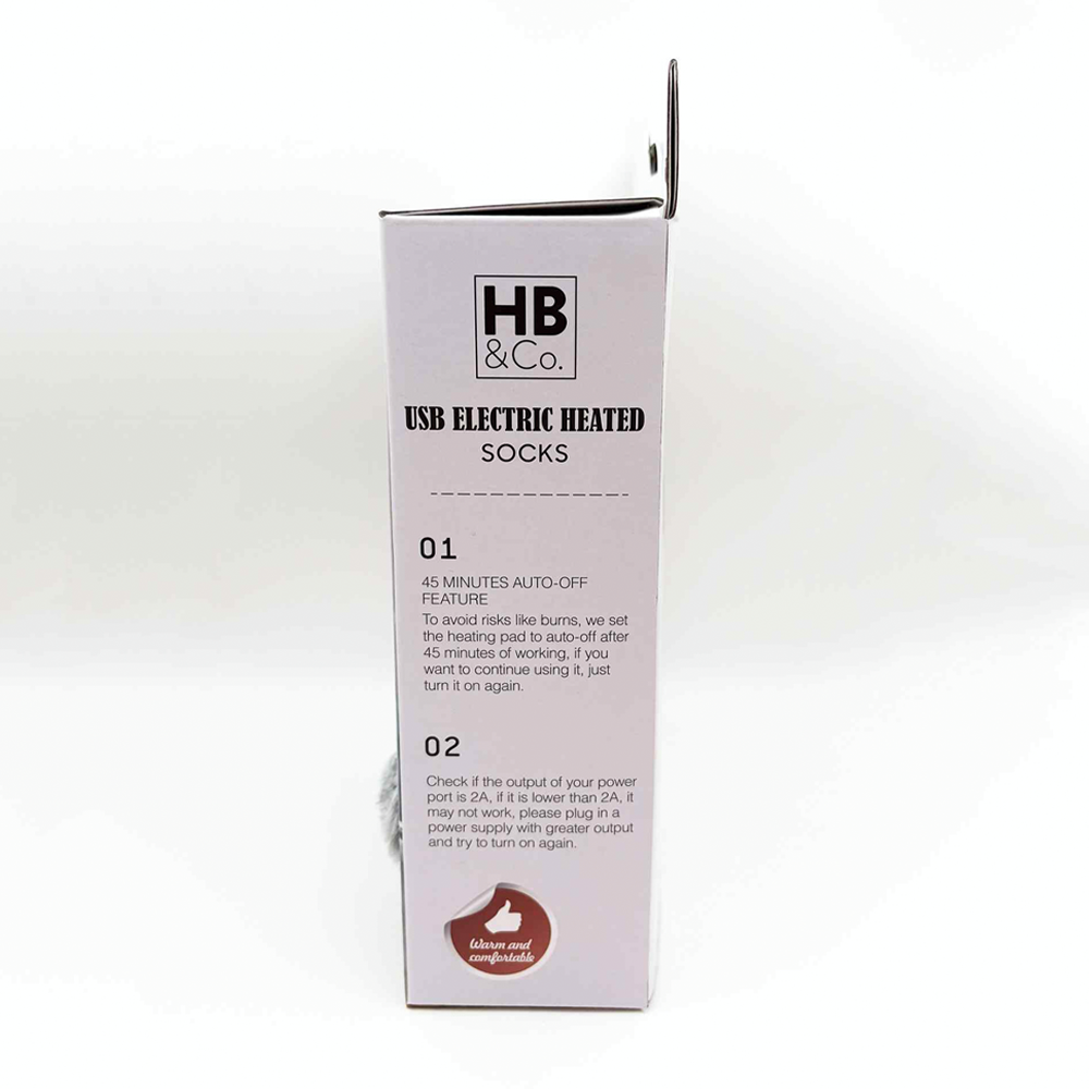 HB&Co USB Electric Heated Socks