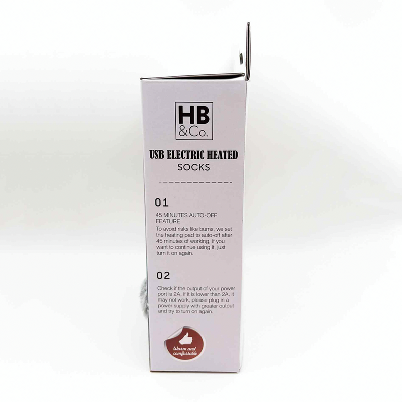 HB&Co USB Electric Heated Socks