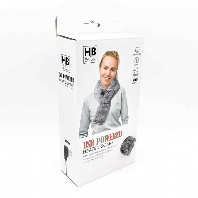 HB&Co USB Electric Heated Warm Scarf