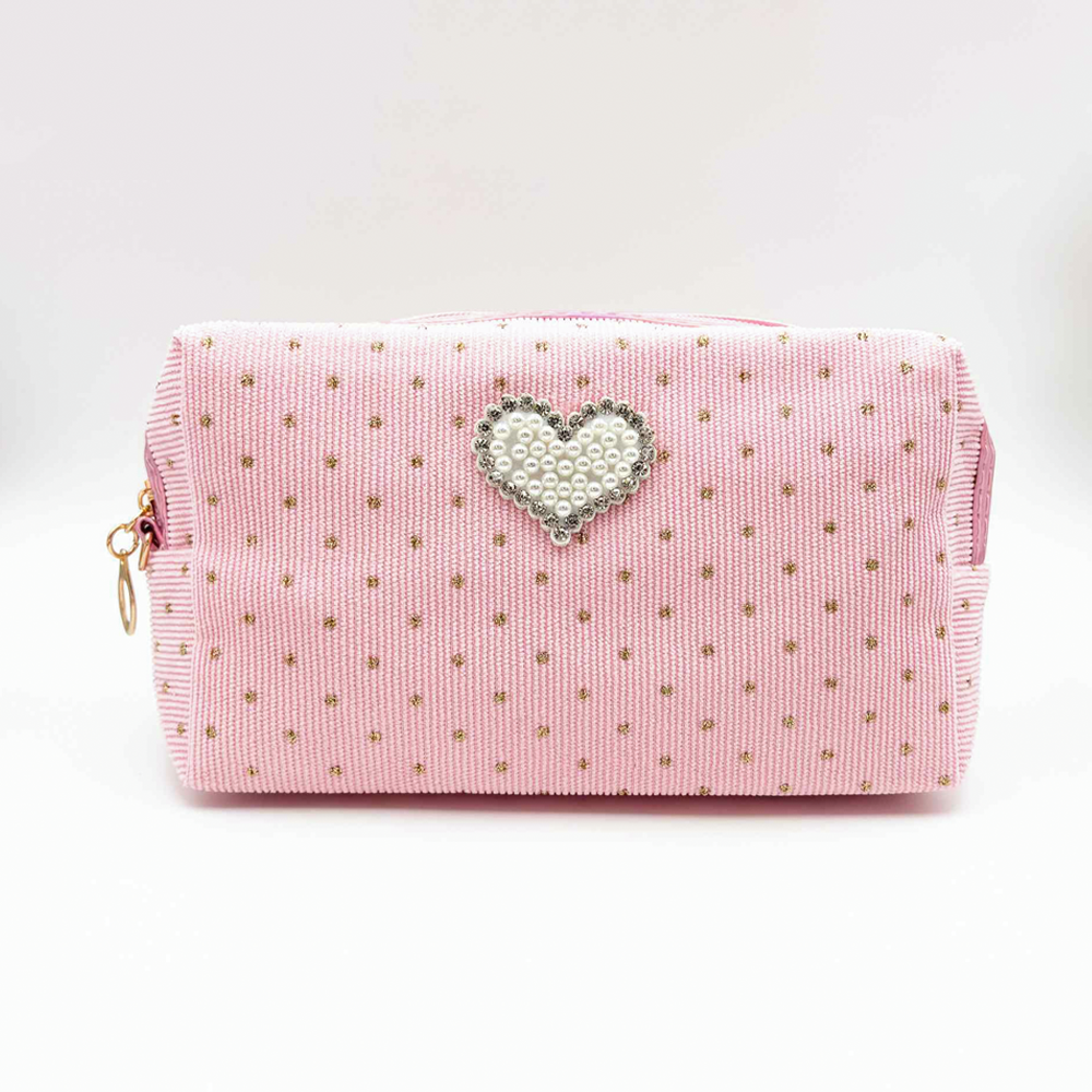 HB&Co Cosmetic Bag Heart Pink