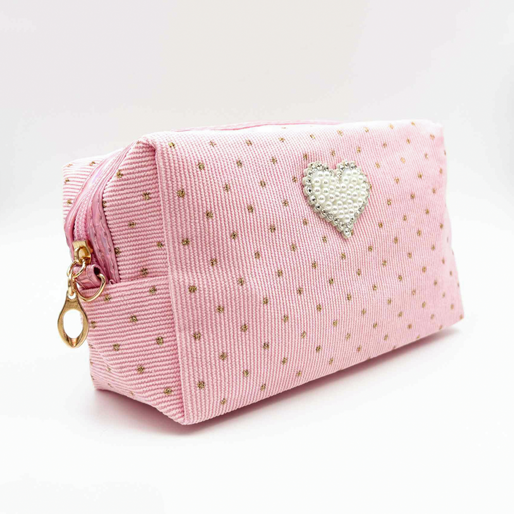 HB&Co Cosmetic Bag Heart Pink