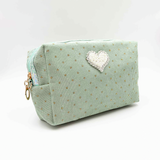 HB&Co Cosmetic Bag Heart Green