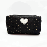 HB&Co Cosmetic Bag Heart Black