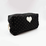 HB&Co Cosmetic Bag Heart Black