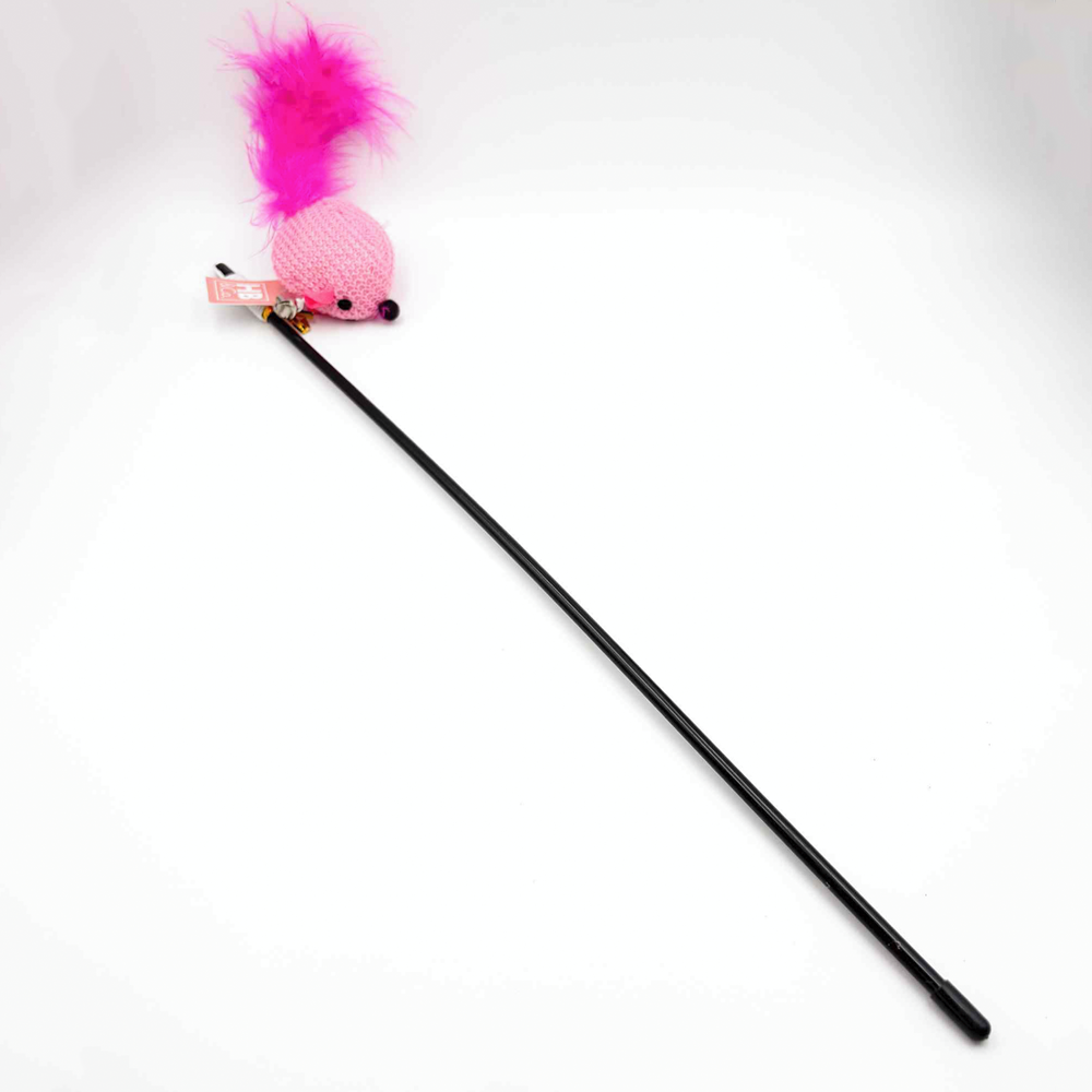 HB&Co Cat Toy Mouse Teaser Wand Assorted