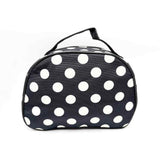 HB&Co Cosmetic Make Up Bag Medium Spots Black