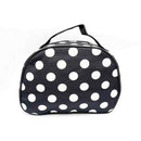 HB&Co Cosmetic Make Up Bag Medium Spots Black