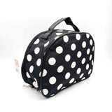 HB&Co Cosmetic Make Up Bag Medium Spots Black
