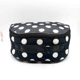 HB&Co Cosmetic Make Up Bag Medium Spots Black