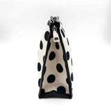 HB&Co Cosmetic Make Up Bag Spots White