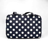 HB&Co Cosmetic Make Up Bag Large Spots Black