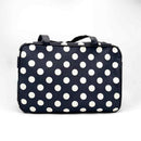 HB&Co Cosmetic Make Up Bag Large Spots Black