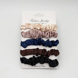 Bargain Chemist Hair Tie Soft Satin Scrunchie 5pk