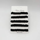 Bargain Chemist Hair Tie Scrunchie Black 5pk
