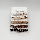 Hair Tie Animal Scrunchie 5pk