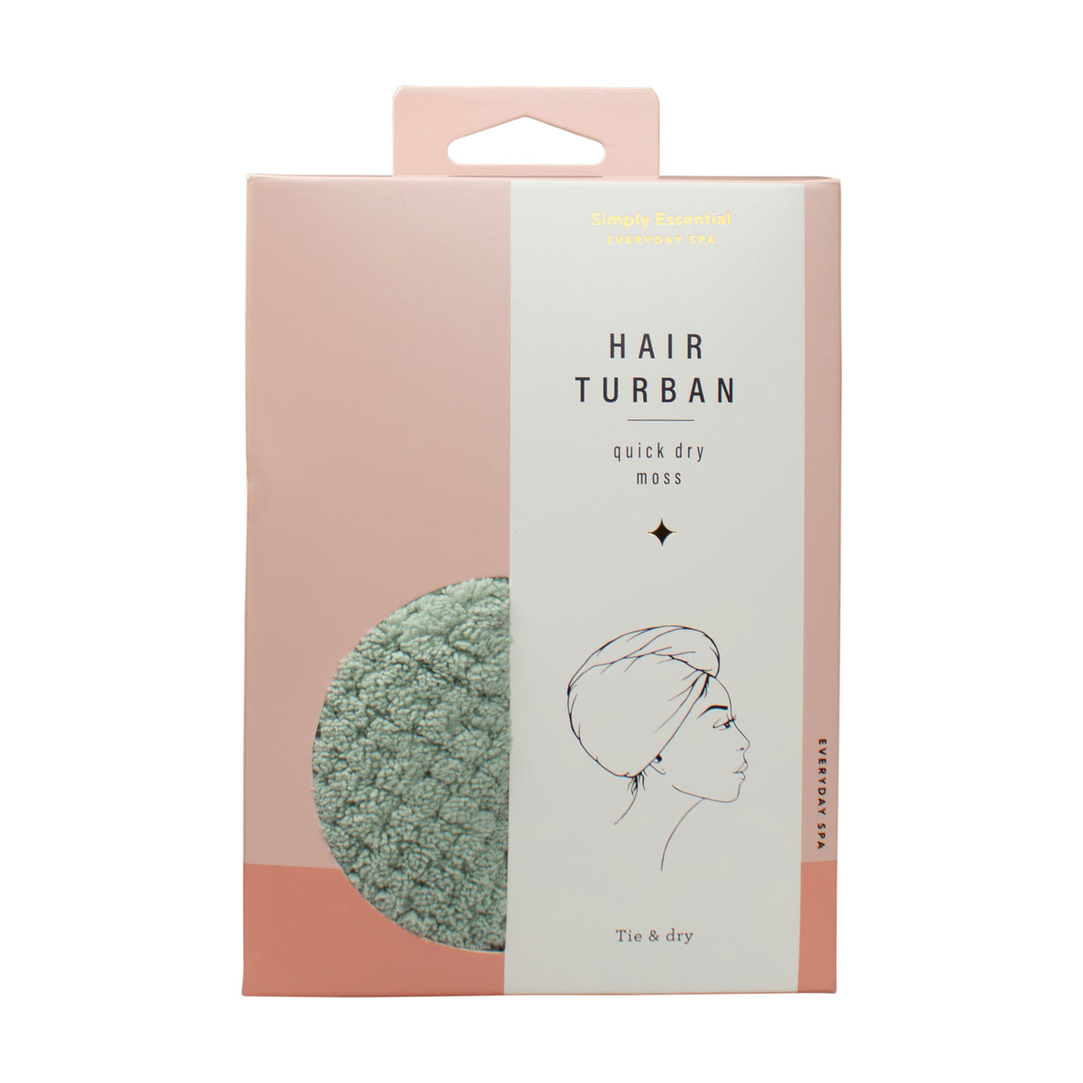 Simply Essential Quick Dry Hair Turban Moss