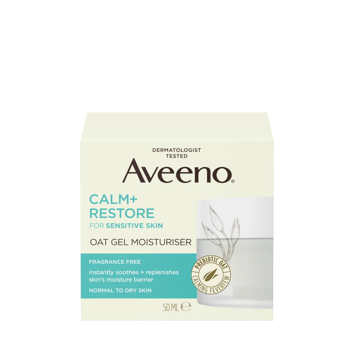 Aveeno Calm And Restore Oat Gel Moisturiser 50ml
