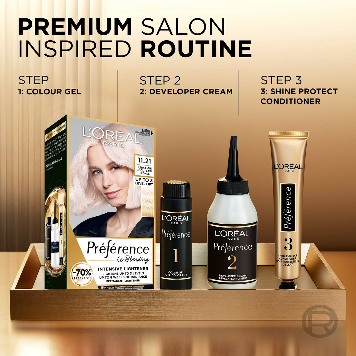 L'Oréal Paris Préférence Permanent Hair Colour - 11.21 Moscow (Ultra Light Cool Pearl Blonde)