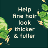 Aveeno Refresh & Thicken Fresh Greens Blend Shampoo For Scalp Soothing & Gentle Cleansing 354mL
