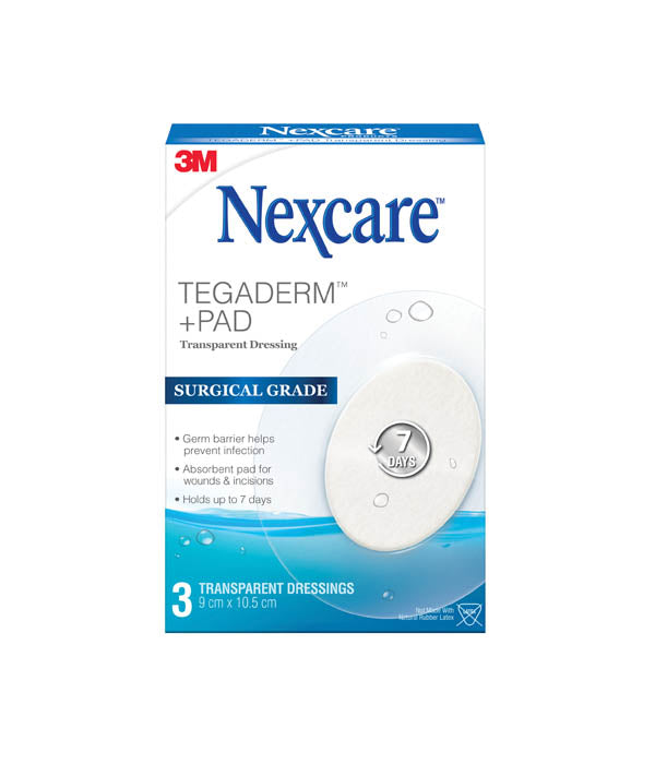 Nexcare Tegaderm + Pad Waterproof Oval 3s