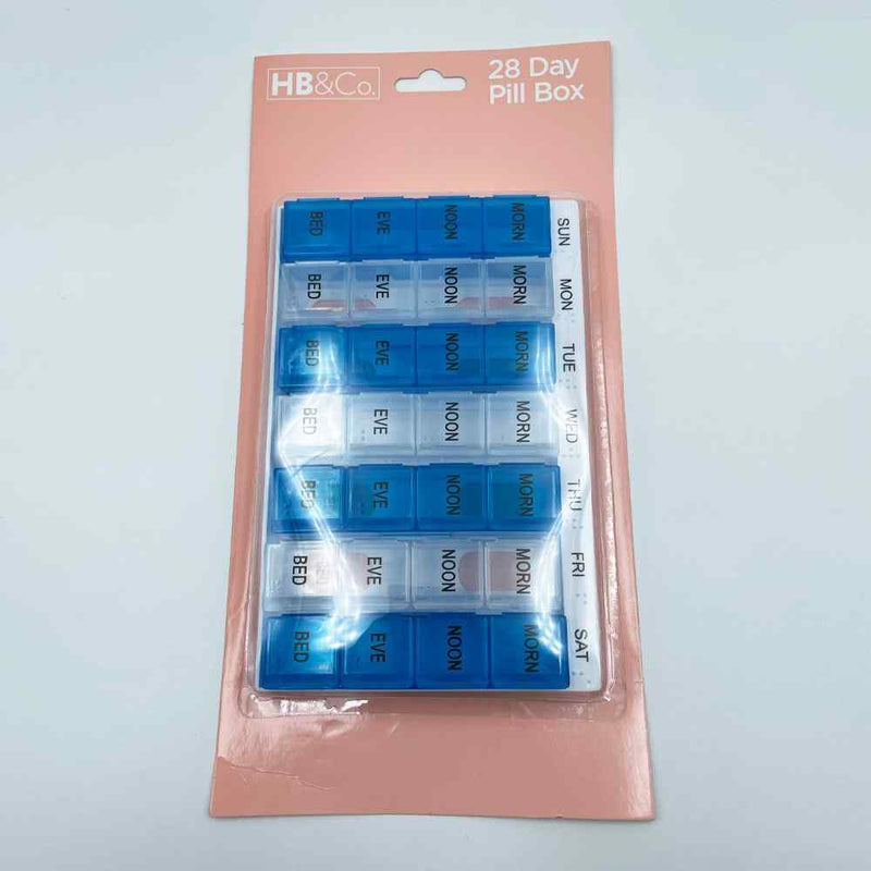 HB&Co Medication 28 Day Pill Box