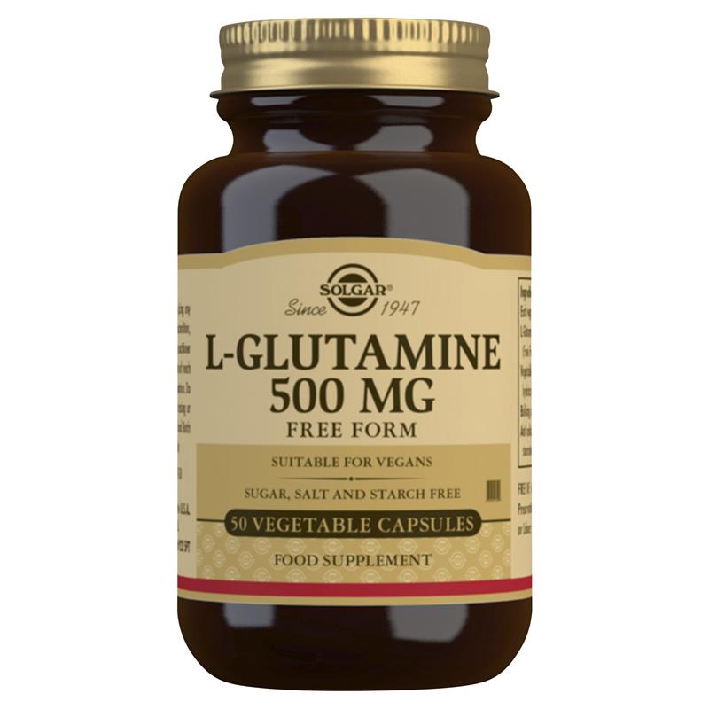 SOLGAR L-Glutamine 500mg VegCaps 50s