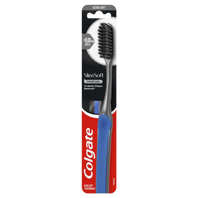 COLGATE Toothbrush Slim Soft Charcoal