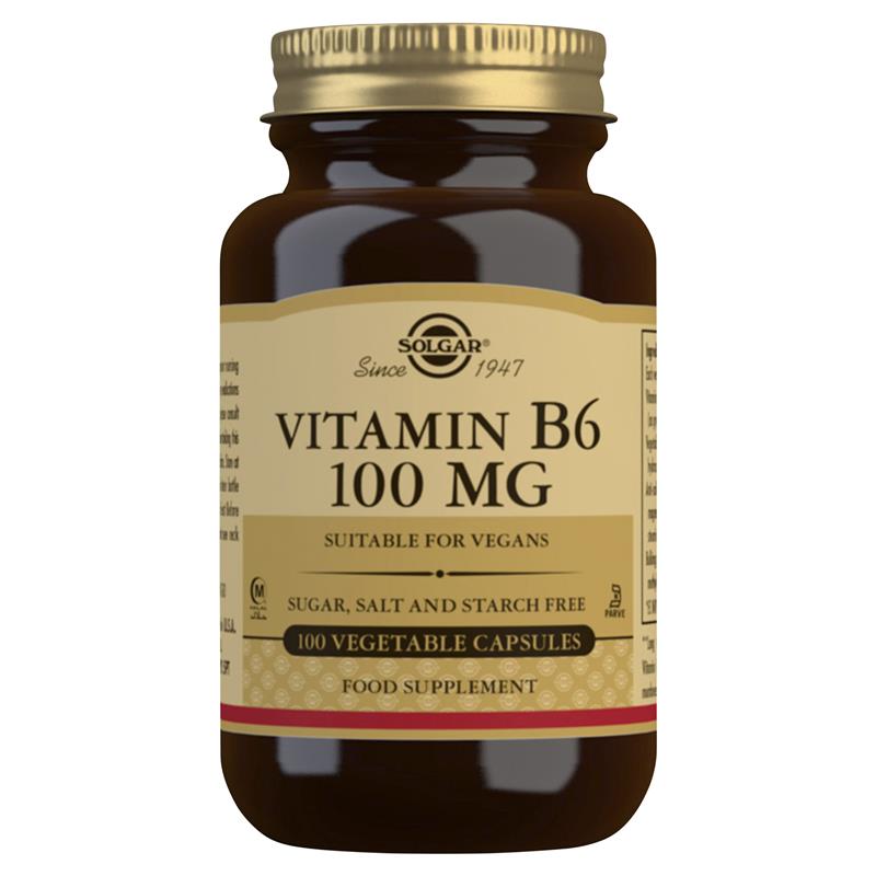 SOLGAR Vitamin B6 100mg Caps 100s
