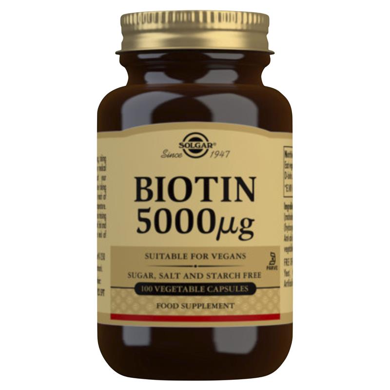 Solgar Biotin 5000mg Vegetable caps 50s