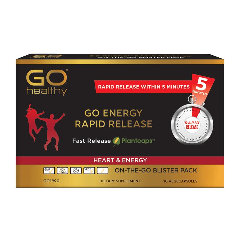 Go Healthy GO Energy Rapid Release 10 Vege Capsules