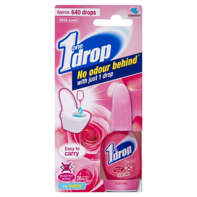 Kobayashi One Drop Toilet Deodoriser Rose 20ml