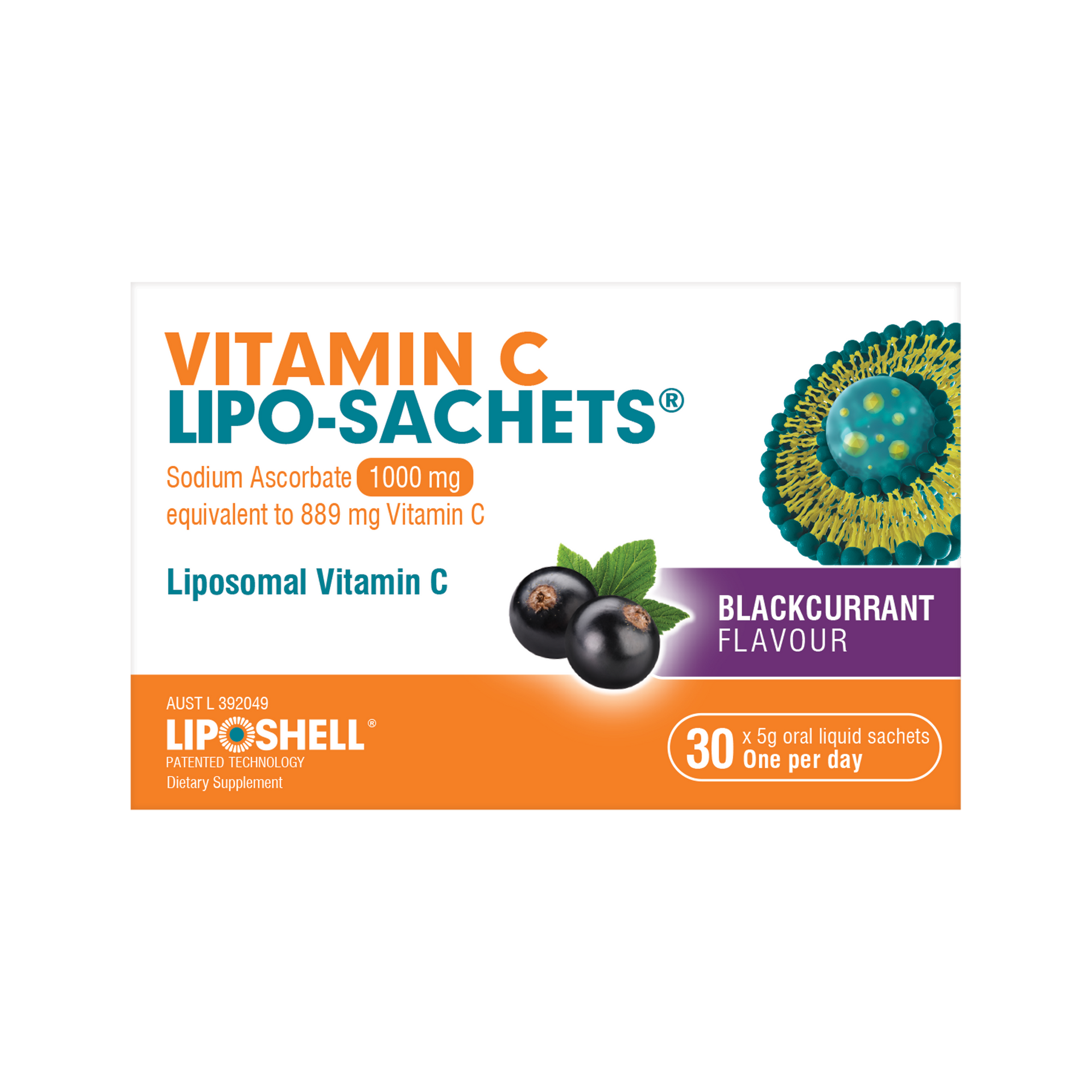 Lipo-Sachets Vitamin C Blackcurrant 30 Pack – Bargain Chemist