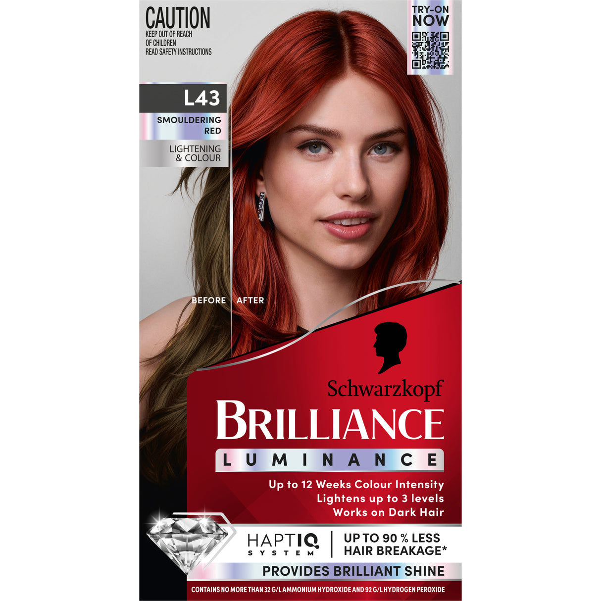 Schwarzkopf Brilliance L43 Smouldering Red