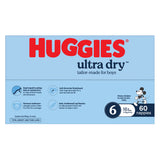 Huggies Ultra Dry Nappies Boys Size 6 (16+kg) 60 Pack