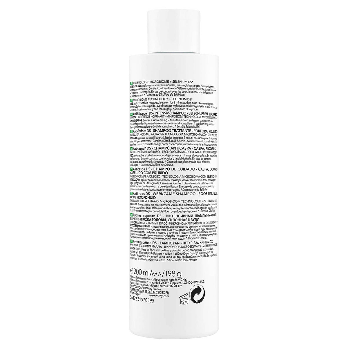 Vichy Dercos Anti-Dandruff Shampoo Oily Hair 200ml