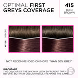 L'Oréal Paris Casting Crème Gloss Semi-Permanent Hair Colour - 415 Iced Chocolate(Ammonia Free)