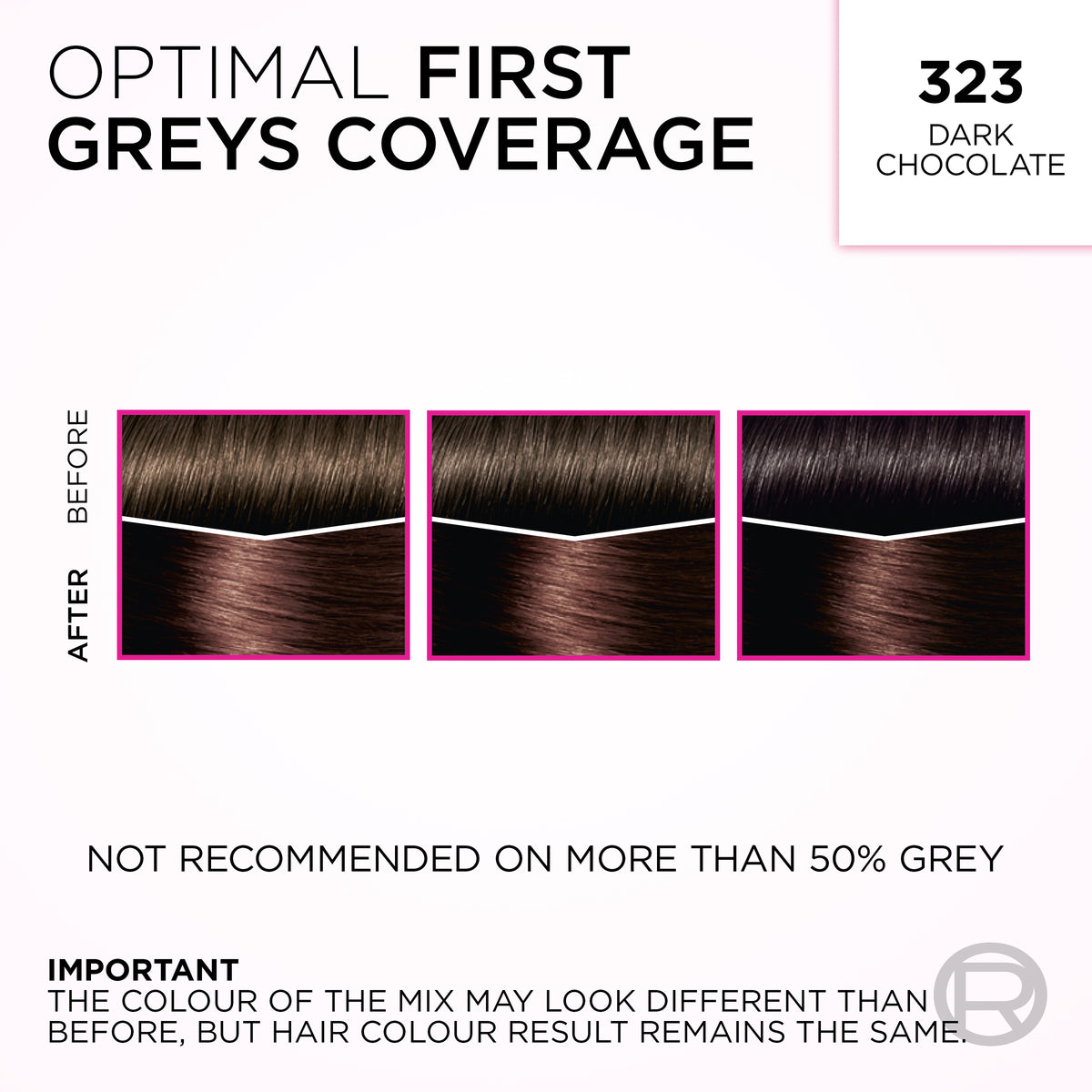 L'Oréal Paris Casting Crème Gloss Semi-Permanent Hair Colour - 323 Dark Chocolate (Ammonia Free)