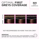 L'Oréal Paris Casting Crème Gloss Semi-Permanent Hair Colour - 323 Dark Chocolate (Ammonia Free)