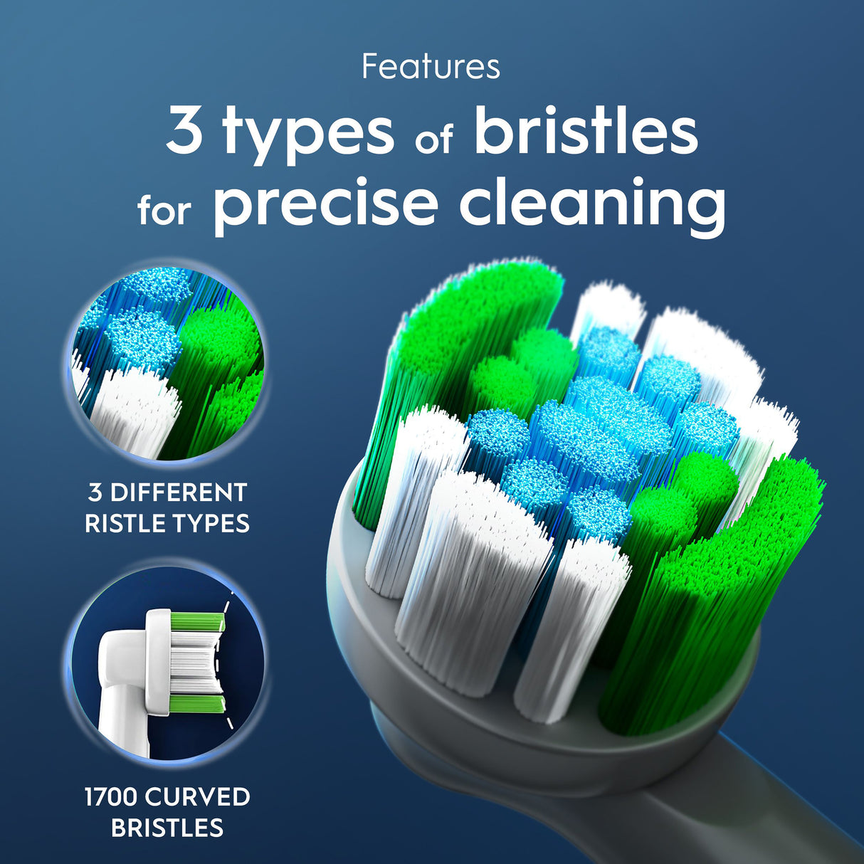 ORAL B Everyday Clean Replacement Brush Head 8pk