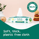 GAIA Natural Baby Water + Ceramides Biodegradable Wipes 70pk