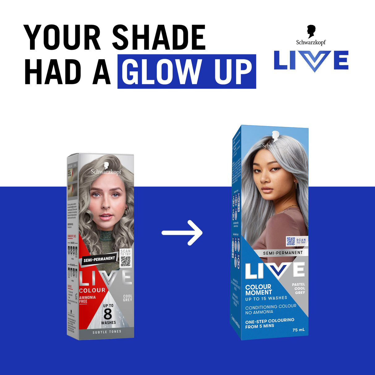 Schwarzkopf Live Colour Pastels Cool Grey 75ml