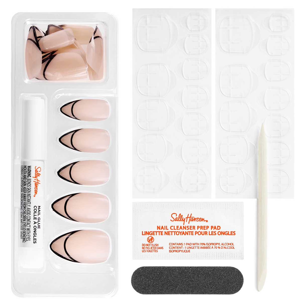 Sally Hansen Salon Effects Perfect Manicure Press On Nails Needing Space Almond