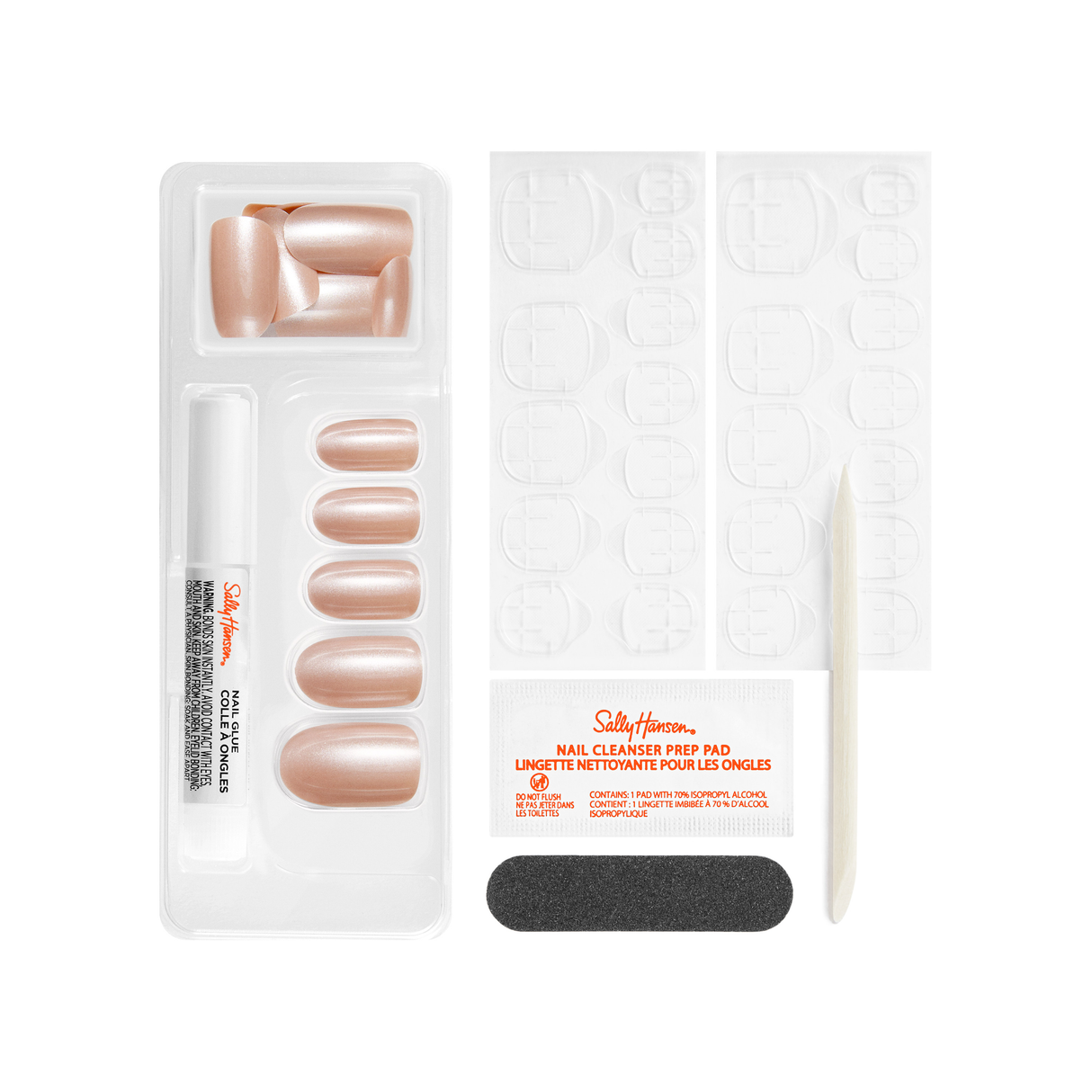 Sally Hansen Salon Effects Perfect Manicure Press On Nails  Out Of This Pearl