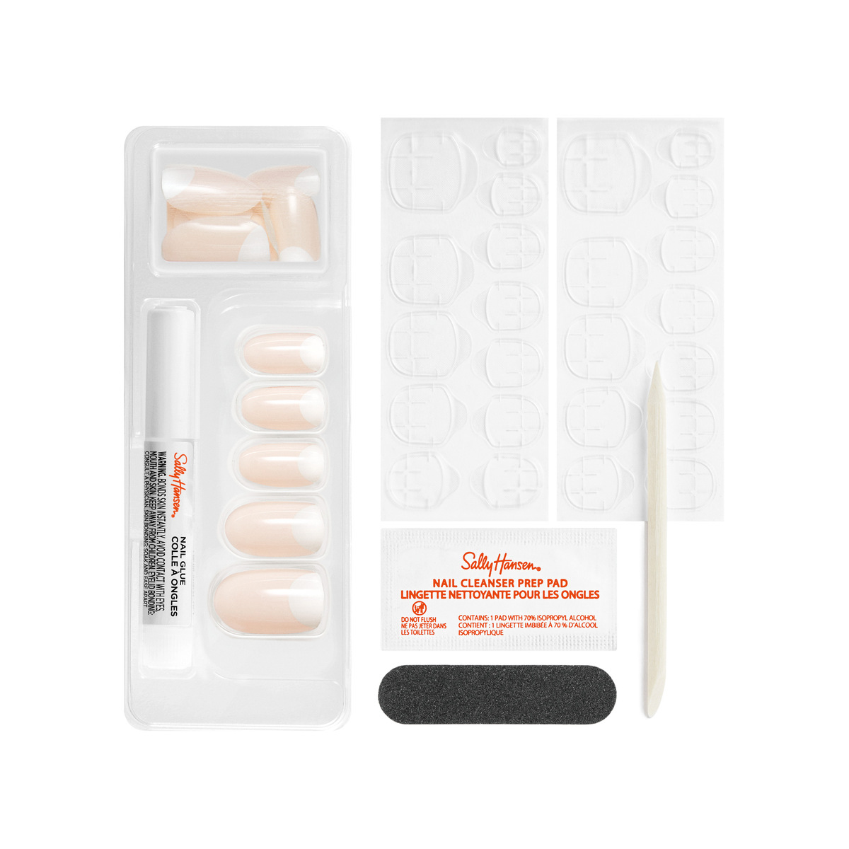Sally Hansen Salon Effects Perfect Manicure Press On Nails  Moon-Ami