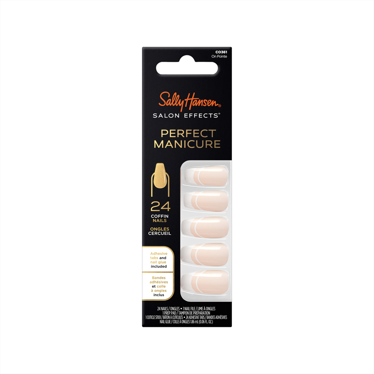 Sally Hansen Salon Effects Perfect Manicure Press On Nails  On Pointe
