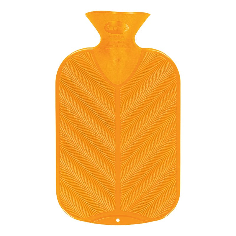 Fashy Hot Water Bottle Single Rib Neon Orange 2L