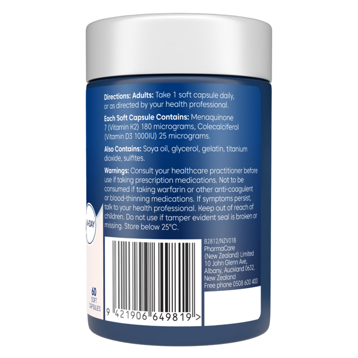 Bioglan Vitamin K2 + D3 60 Capsules